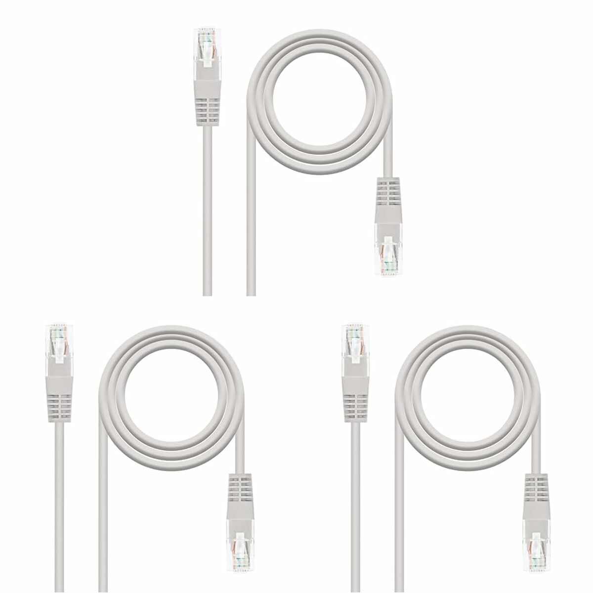 CAT 6 UTP-Kabel NANOCABLE 10.20.0407 Grå 7 m